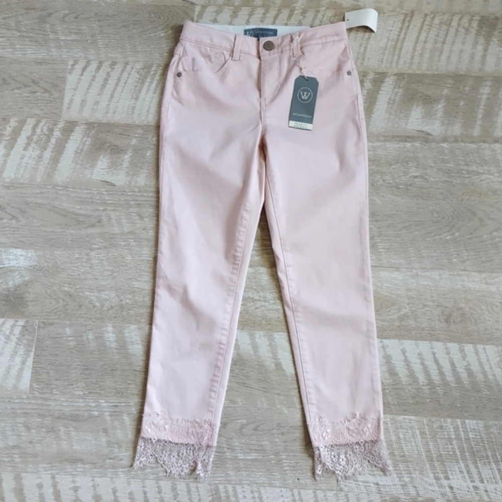 Wit & Wisdom Ab'solution Ankle Skimmer Laced Jeans